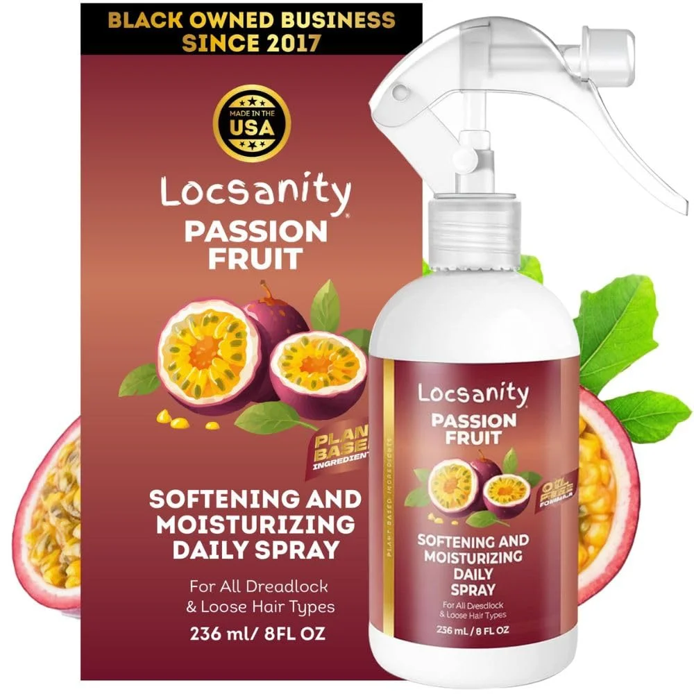 Spray Hidratante Locsanity Passion Fruit para Locs y Dreadlocks 8 fl oz