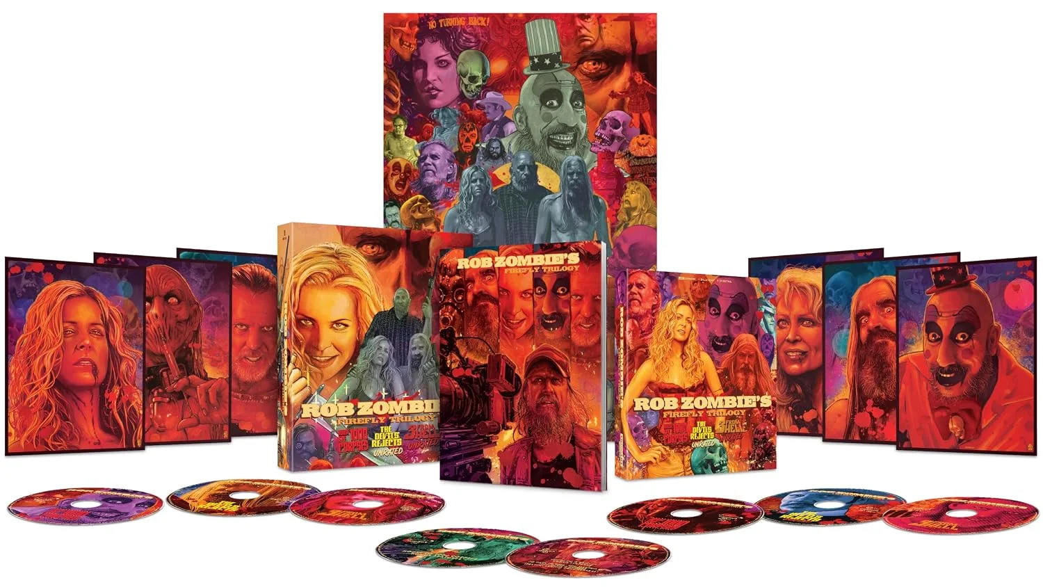 Blu-ray Rob Zombie Triple Feature - Firefly Trilogy 8 discos 4K Ultra HD