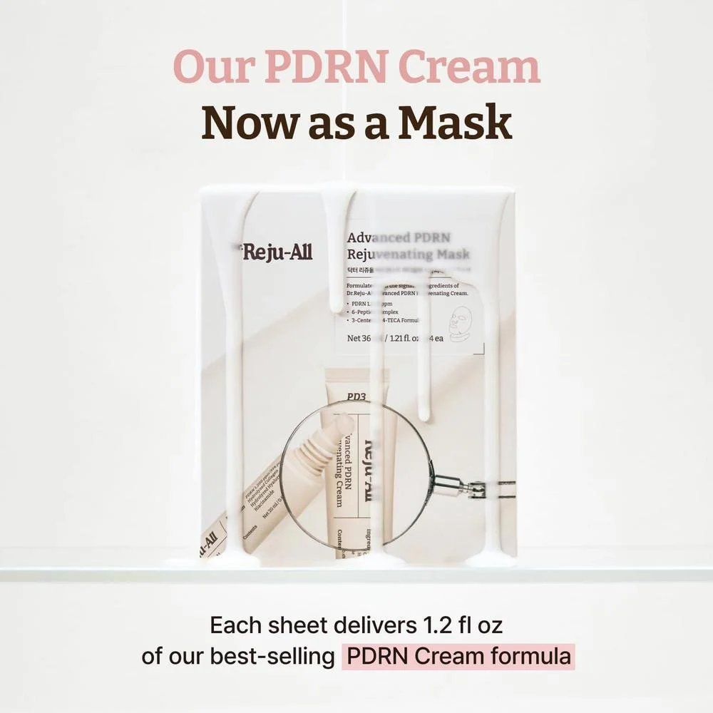Mascarilla Rejuvenecedora Dr.Reju-All Con PDRN Colágeno Y Péptidos Para Cara Y Cuello 36ml