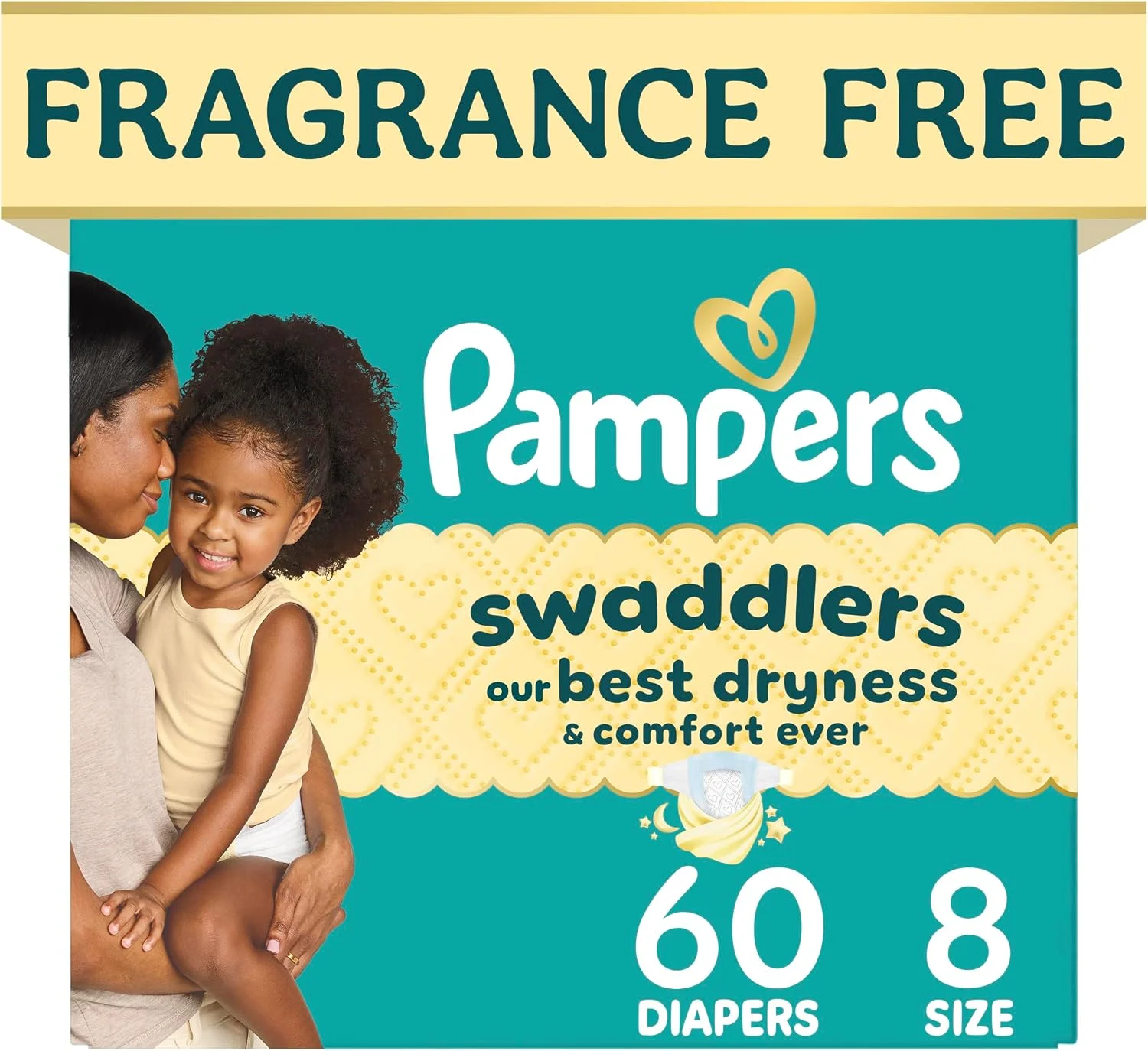 Pañales Pampers Swaddlers Talla 8 (30+ lbs) 60 unidades