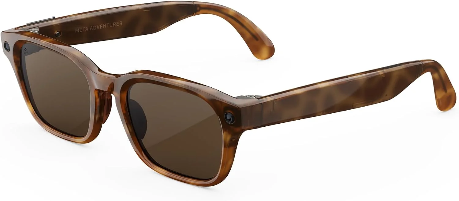 Meta Adventurer - Tortoise / Brown — Lentes AI con cámara y audio