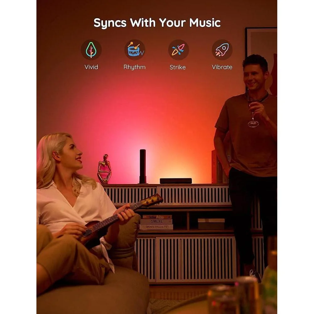 Barras LED inteligentes Govee con control por voz, compatibles con Alexa, para TV y PC con modos de escena y música