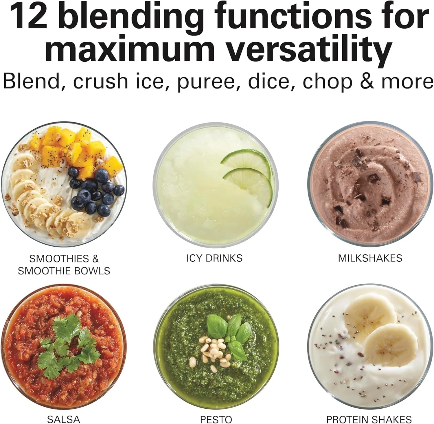 Hamilton Beach Power Elite Wave Action Blender For Smoothies, 40 Oz Glass