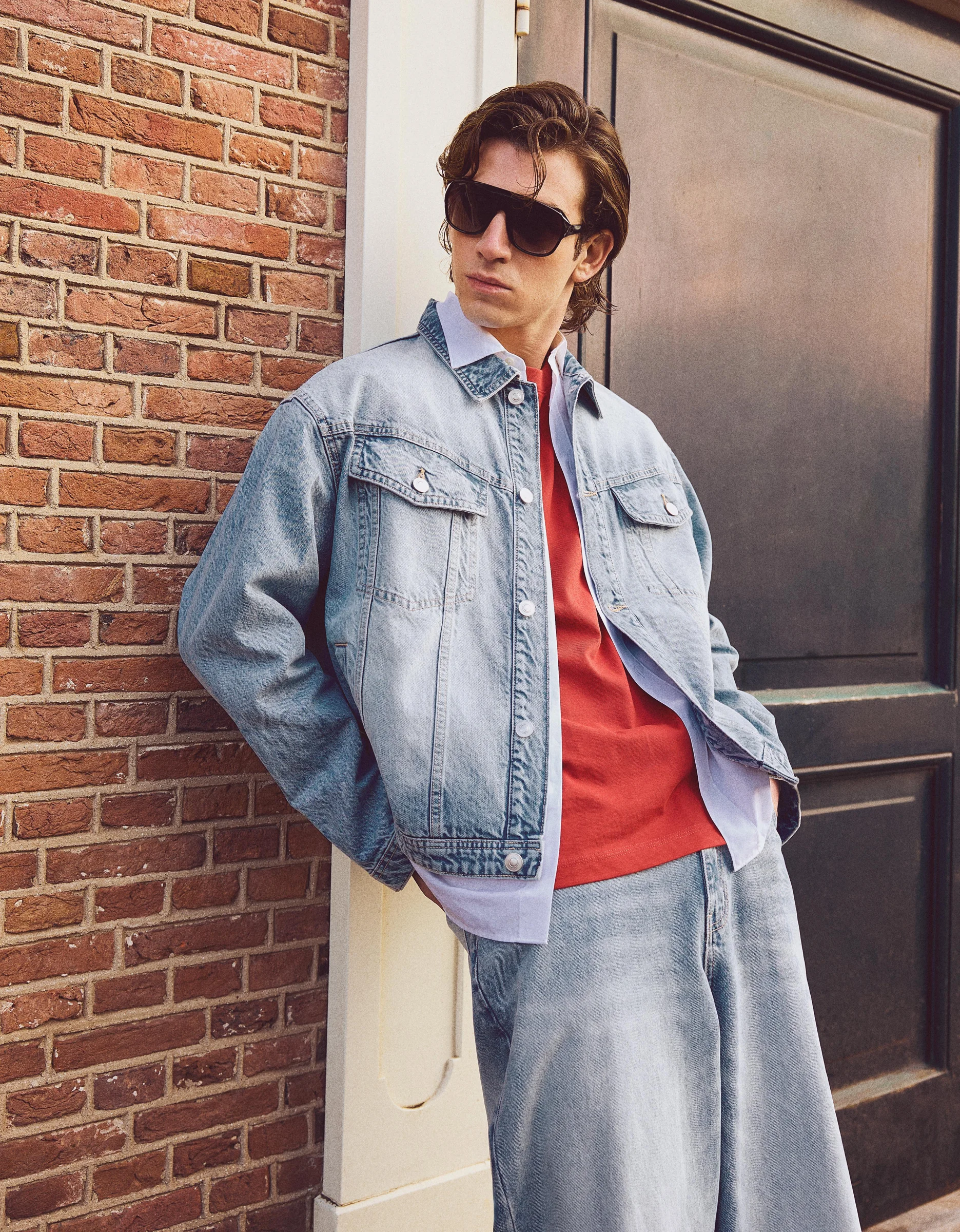 Cazadora Denim Bershka