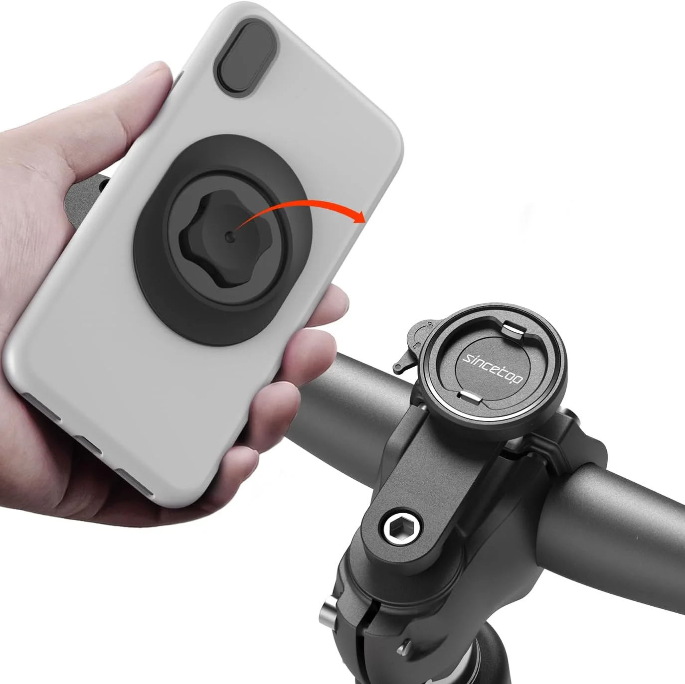 Soporte para celular Sincetop para bicicleta con anclaje en tija