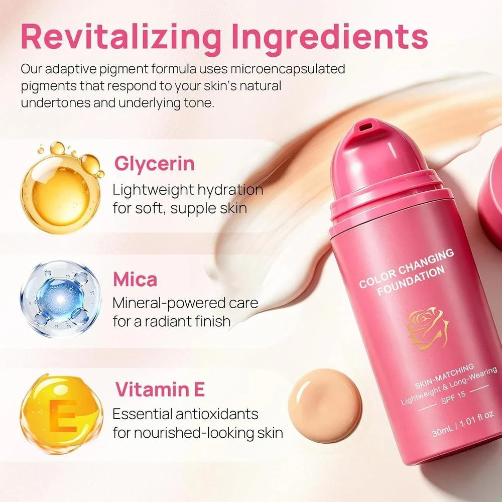 Base Líquida Coreana Cobertura Completa Larga Duración Acabado Natural 30ml