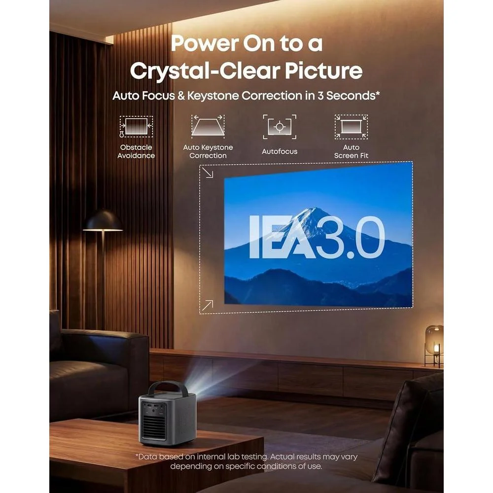 Proyector NEBULA Mars 3 Air GTV con Netflix, brillo 400 lúmenes, resolución 1080P, Dolby Audio, batería 2.5 horas