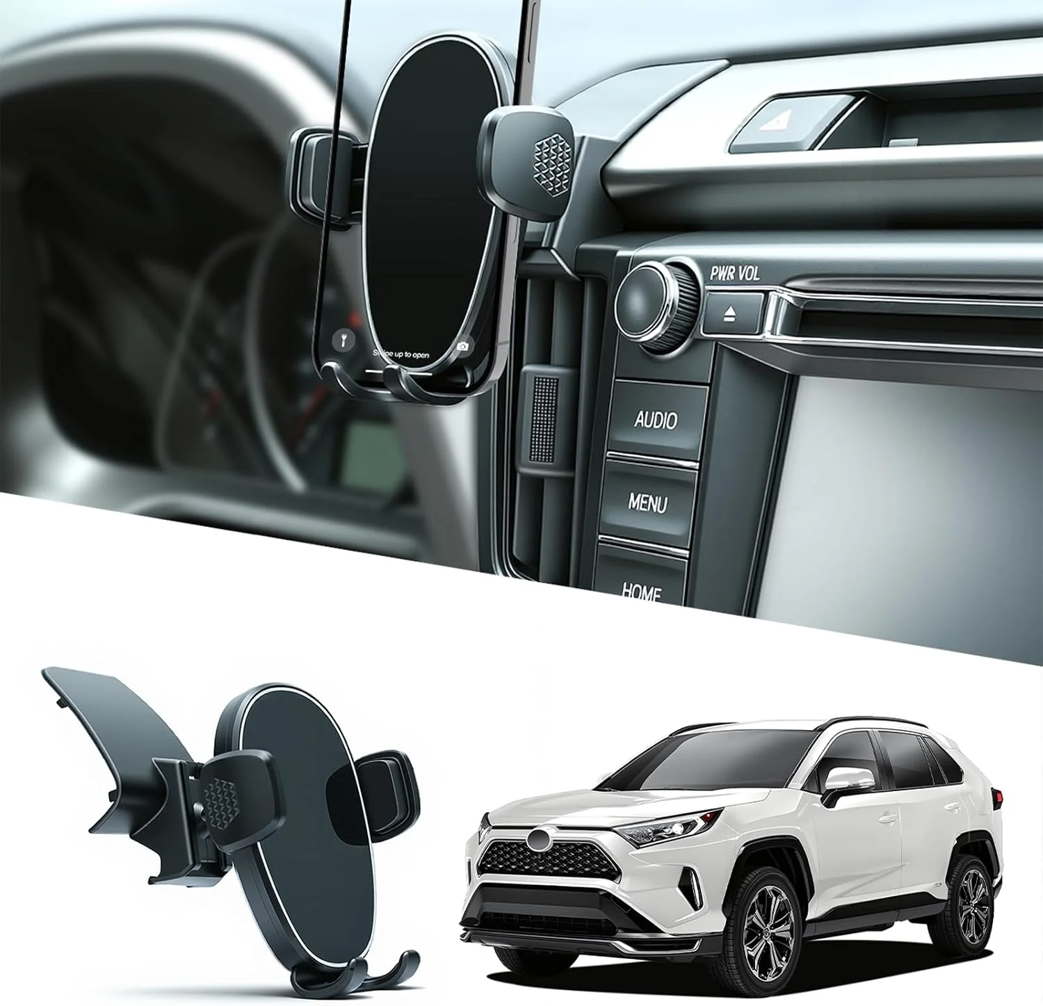 Soporte para celular de tablero Toyota Rav4 2013-2018 360° ajustable