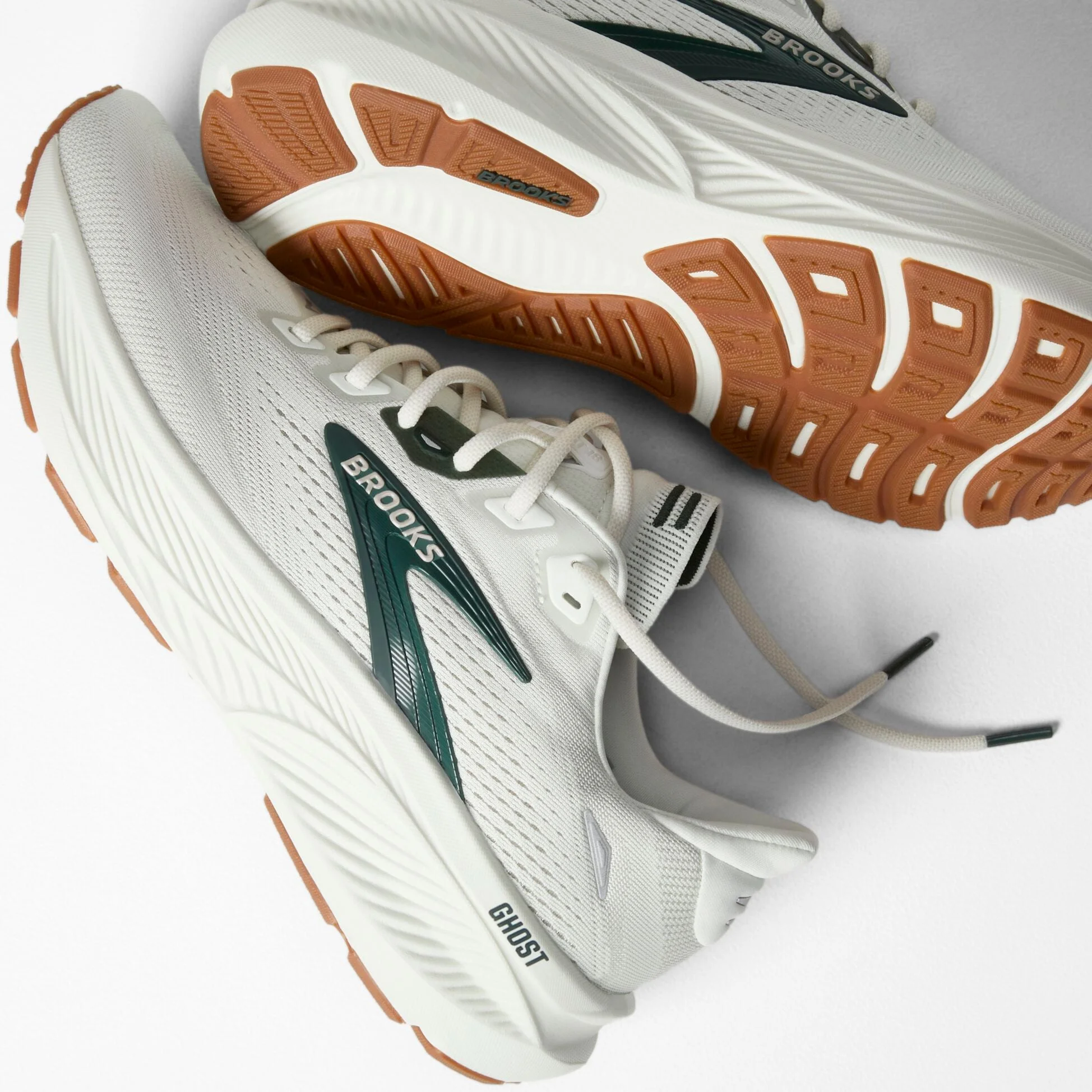 Brooks Ghost 18 Grey Spruce Tan
