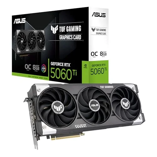 Tarjeta de video ASUS TUF Gaming GeForce RTX 5060 Ti 8GB GDDR7 OC Edition
