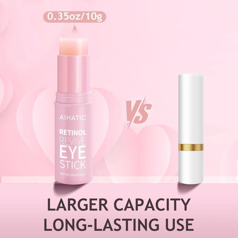 Bálsamo en Barra para Ojos con Retinol y Cafeína, Tratamiento para Piel Sensible 10g