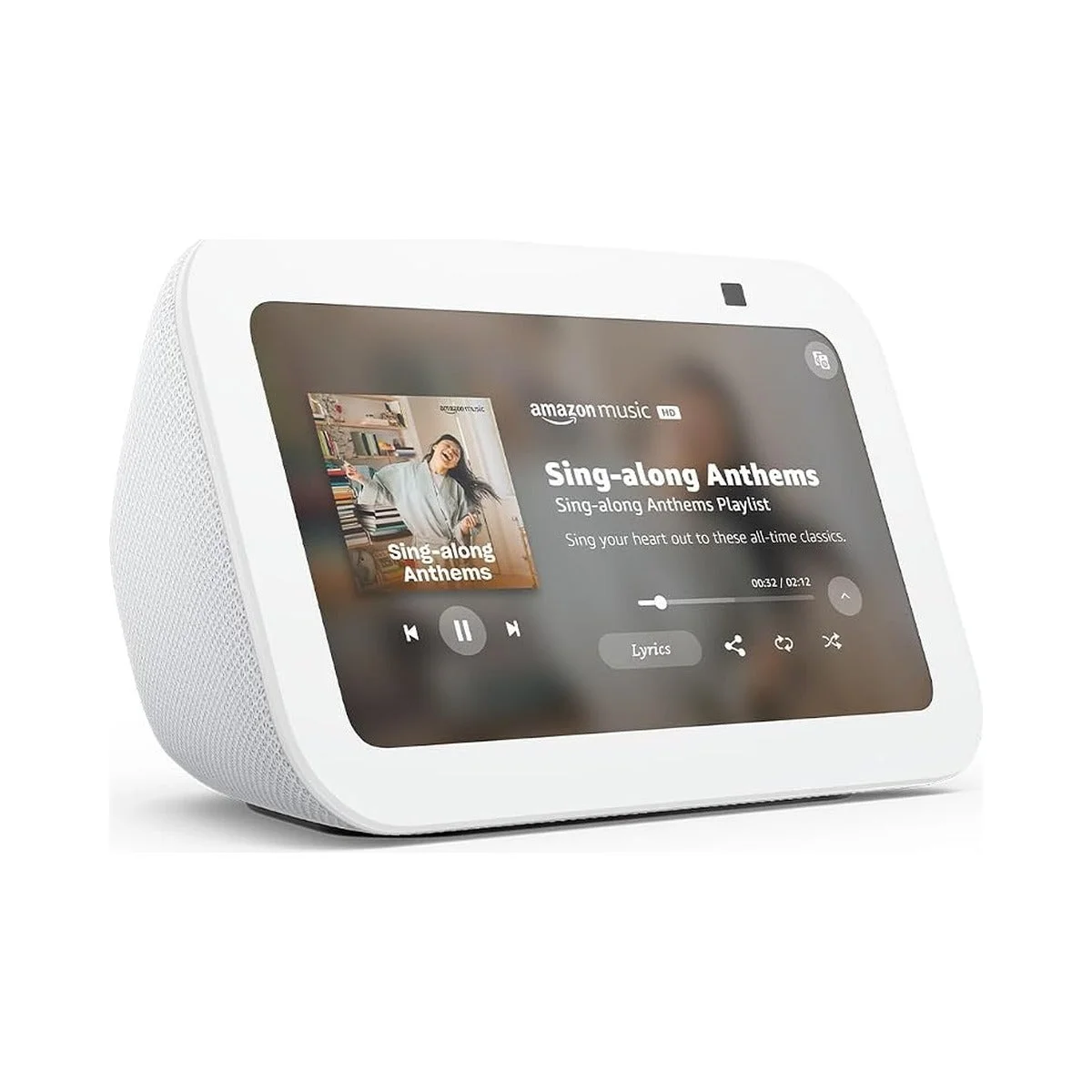 Amazon Echo Show 5 (newest model), Smart display, Designed for Alexa+, 2x the bass and clearer sound, Glacier White