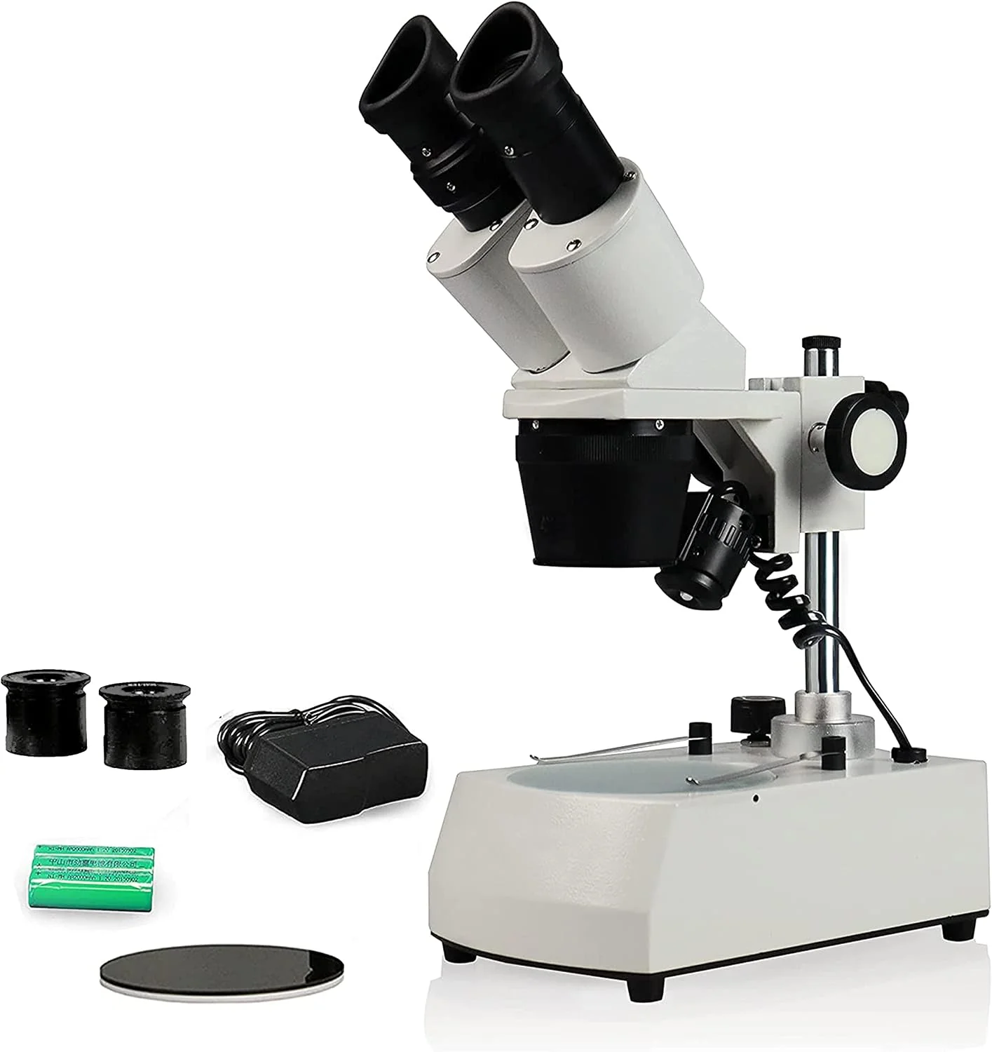 Microscopio estéreo binocular Parco PST-234-10LRC-ES2 con iluminación LED recargable