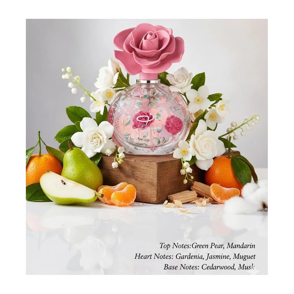 Lattafa Layaan - Una fragancia frutal, floral, ambar y almizclada en spray, diseñada para durar y deleitar a las mujeres modernas