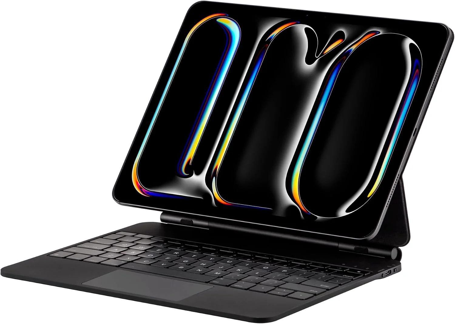 Funda con teclado magnético Mobee para iPad Pro 13 pulgadas M4 2024 / M5 2025 con trackpad retroiluminado Negro