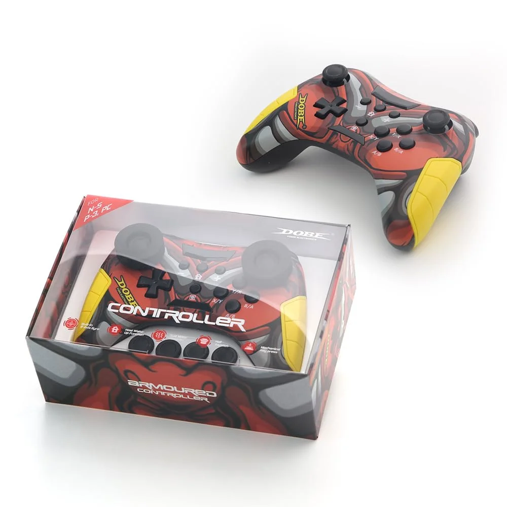 DOBE - Multi-Platform PC Wireless Controller, Bluetooth Gaming Controller, Compatible with Switch, PS3, Android, PC, Windows and Smart TV, Built-in 6-Axis Gyro and Dual Motor Vibration