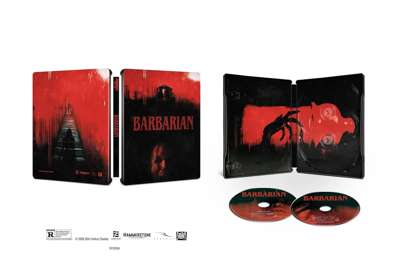 DVD/Blu-ray Barbarian 4K UHD Combo + Digital + Steelbook
