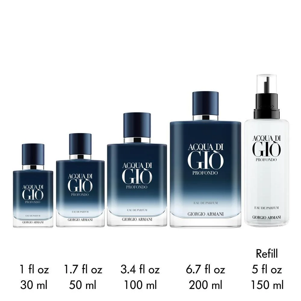Acqua di Giò Profondo Eau de Parfum, colonia para hombre con aroma fresco de mandarina, lavanda y cedro