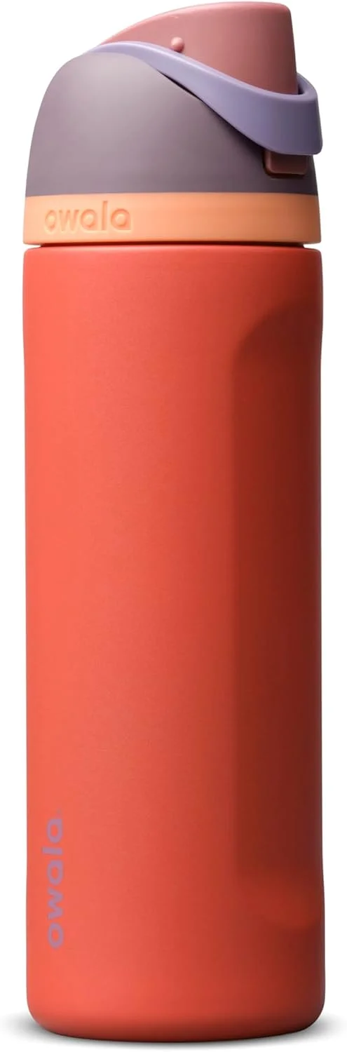 Botella de agua Owala FreeSip acero inoxidable 24 oz Terracotta Sunset