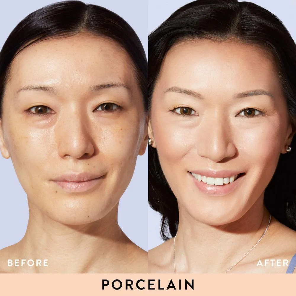Balance and Brighten Base en Polvo Compacta Correctora de Color + Brocha Kabuki