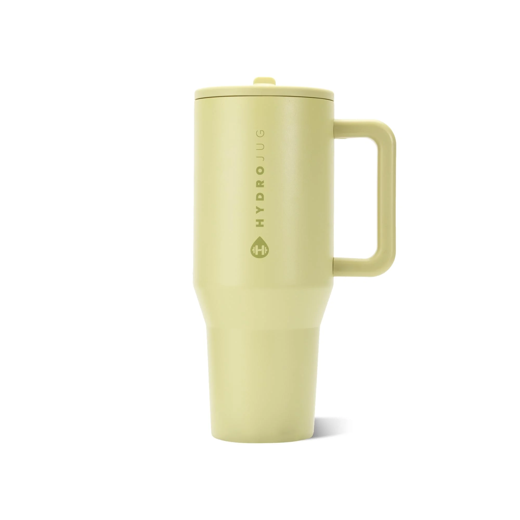 Vaso Tumbler HydroJug Traveler 40oz con Aislamiento, Asa y Popote Oliva