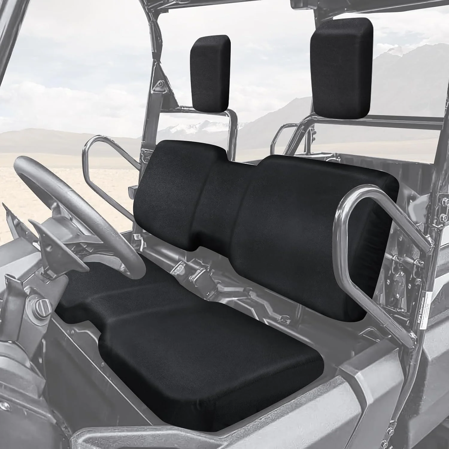 StarknightMT Seat Cover Compatible with Pioneer 700 700-4 2014-2025 Black