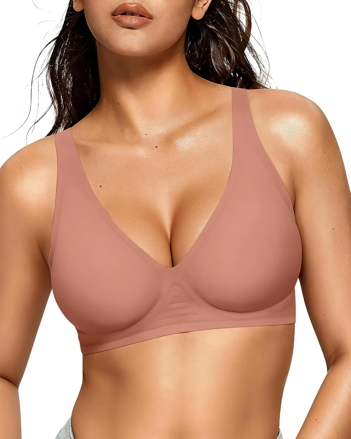 Sostén Oeak Jelly Wireless Deep V sin varillas