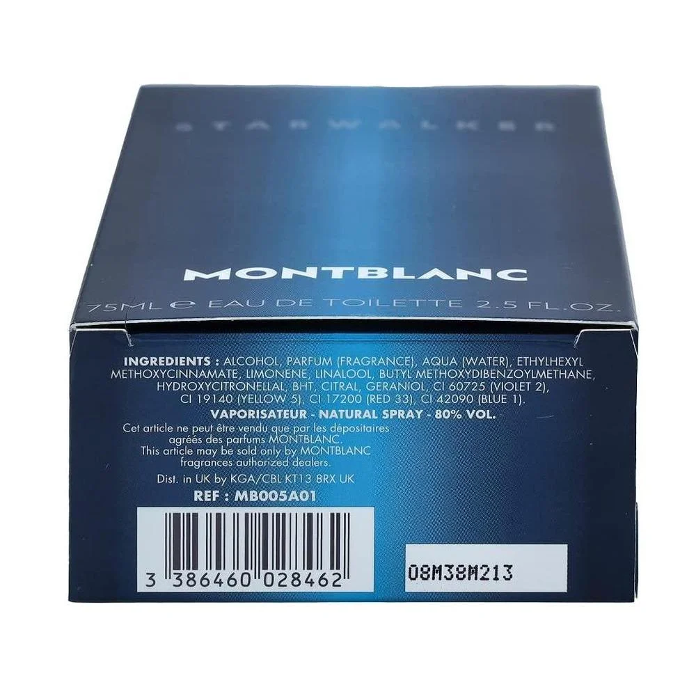 MONTBLANC Star Walker Eau de Toilette para hombres, fragancia de sándalo, portátil, ideal para regalo