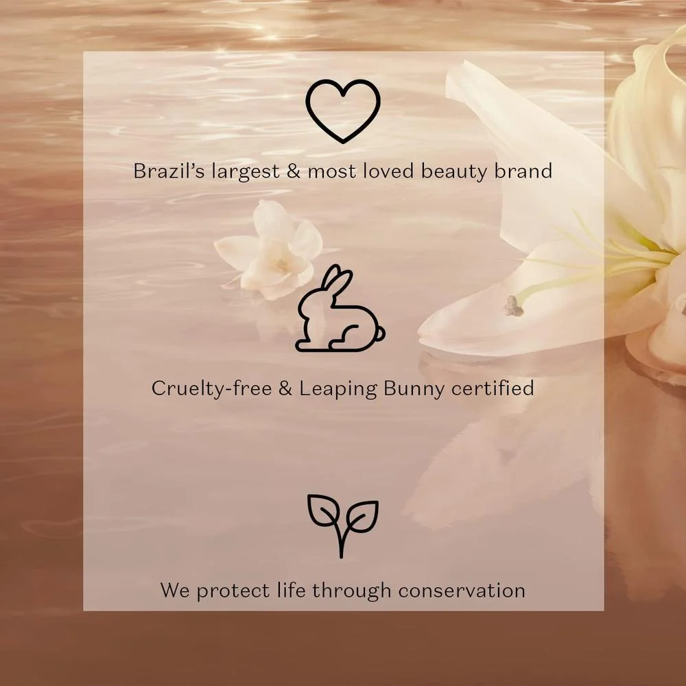 O Boticário Lily Satin Crema Hidratante Corporal Perfumada para Piel Seca con Manteca de Karité y Vitamina E