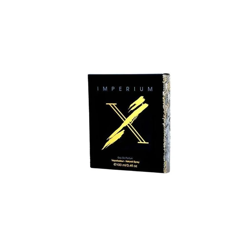 Perfume Unisex Imperium X por Fragrance World, Eau de Parfum, Amaderado Oriental, 3.4 oz