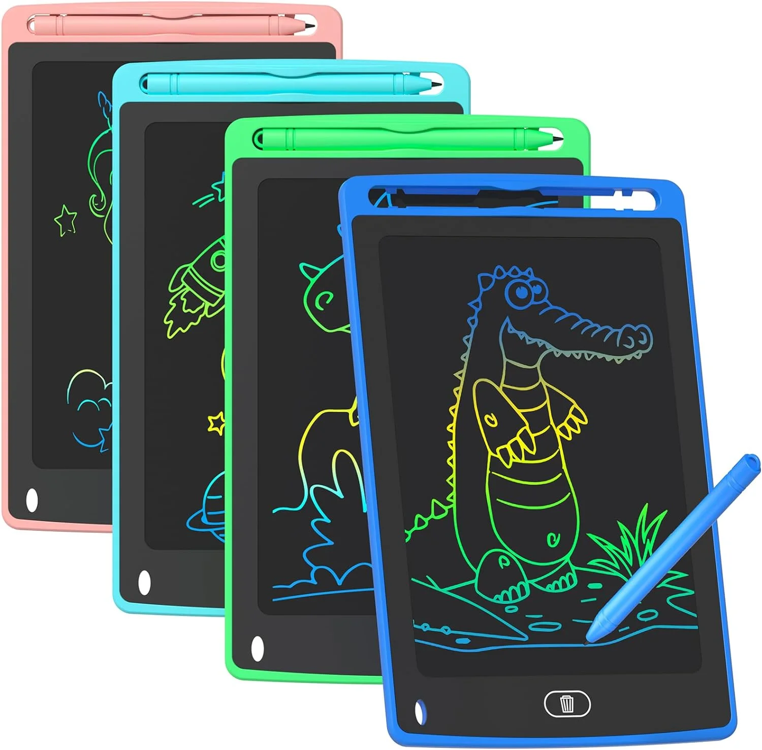 Pizarra LCD para niños TQU 8.5 pulgadas multicolor pack 12 unidades