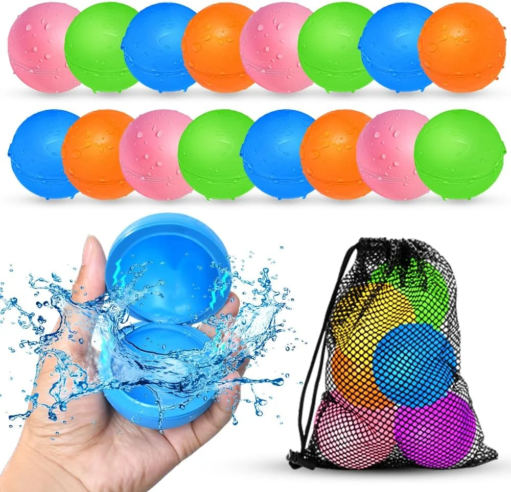 Juguete de playa globos de agua reutilizables Smirodi 16 piezas