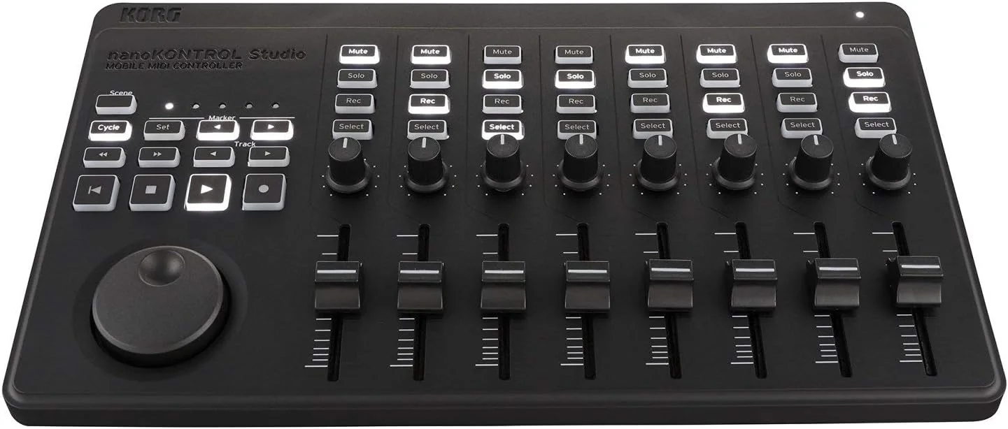 Korg Nanokontrol Studio Bluetooth/USB MIDI Control Surface w/ 8 Faders