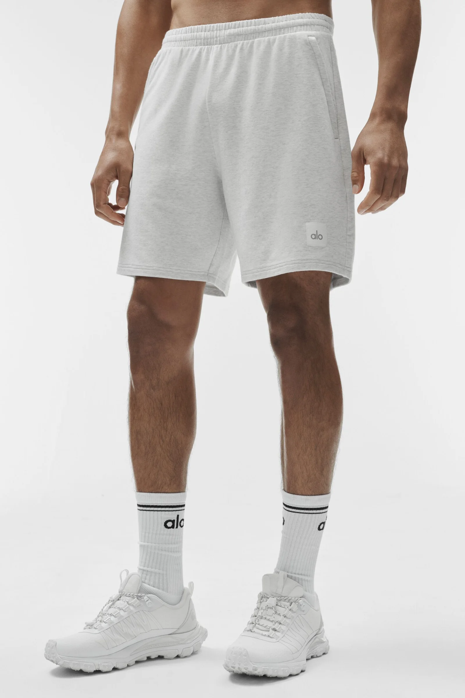 Alo Yoga 7" Double Take Short - White Heather