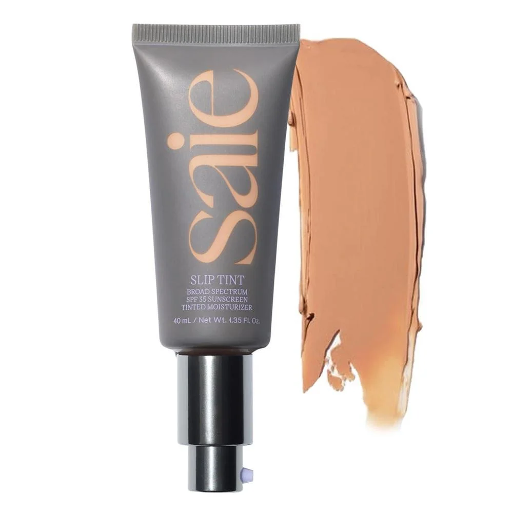 Saie Slip Tint Tinted Sunscreen for Face, SPF 35, Four (1.35 oz)