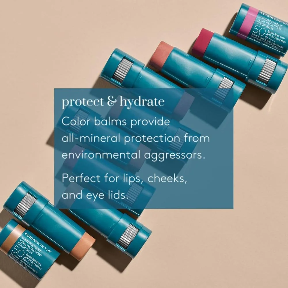 Bálsamo con Color Total Protection SPF 50 Mineral 9g