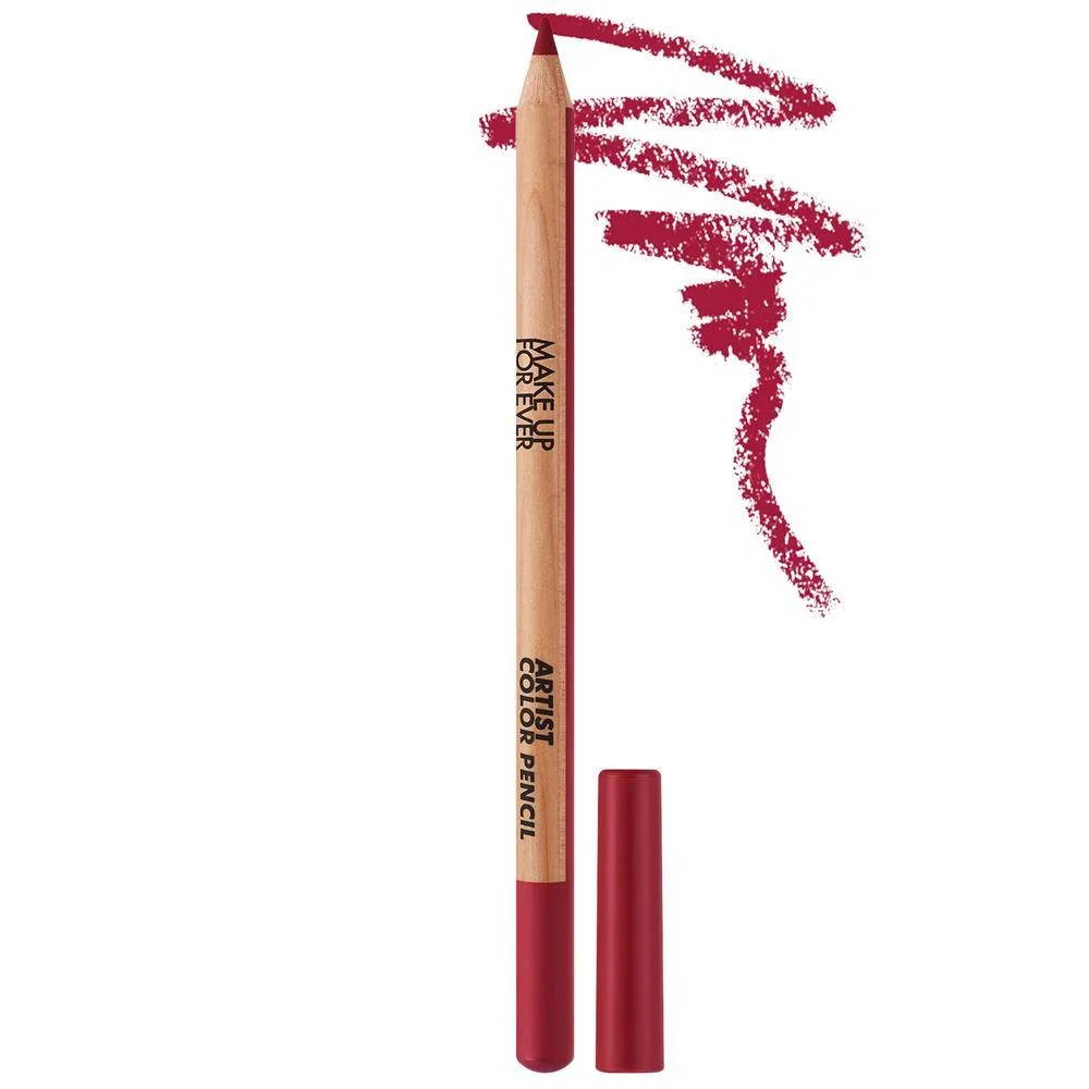Artist Color Pencil Lápiz Delineador de Labios de Larga Duración - 506 Endless Cacao Cool Taupe Brown - 714 Full Red True Red