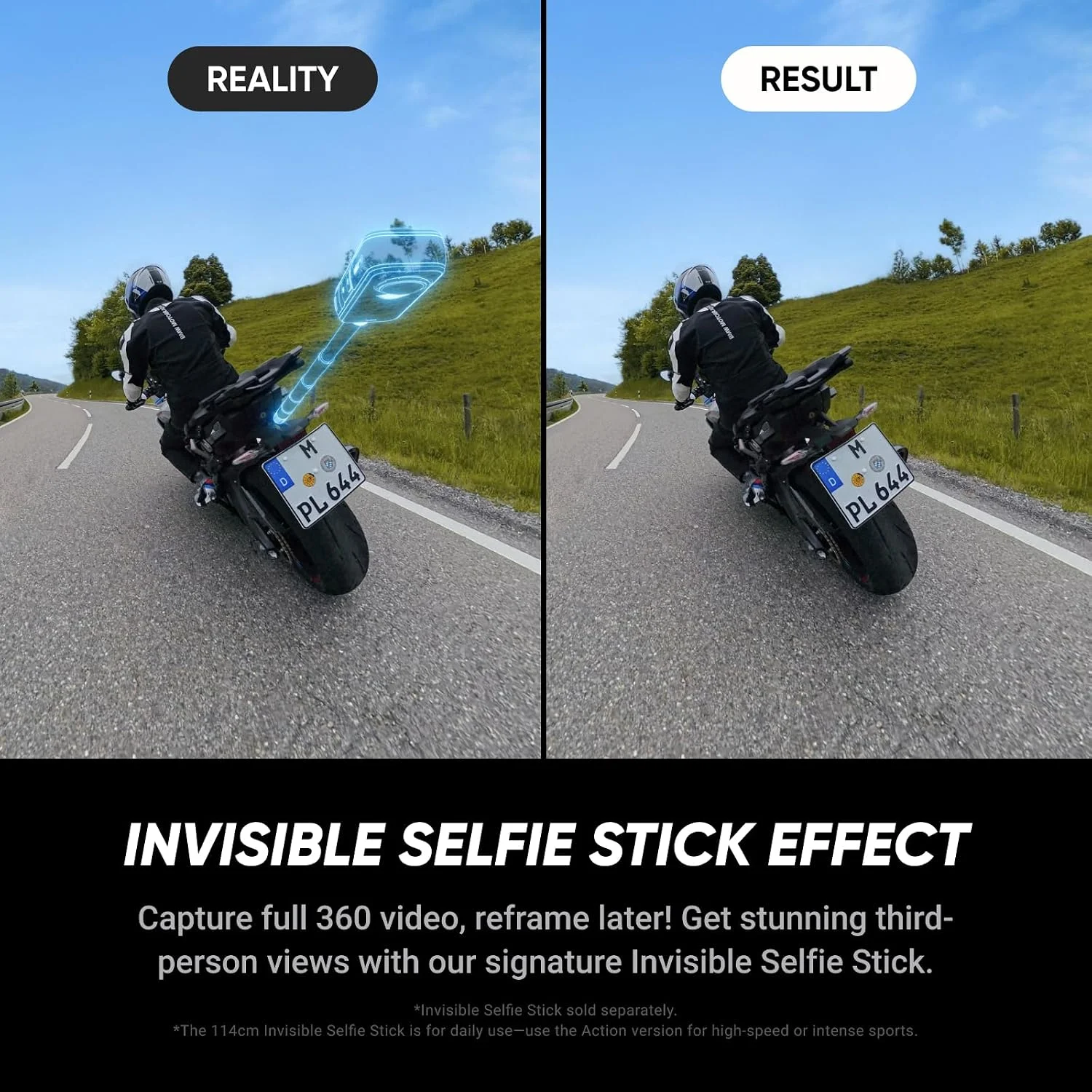Insta360 X5 BMW Motorrad Edition — Cámara de acción 360 8K resistente al agua