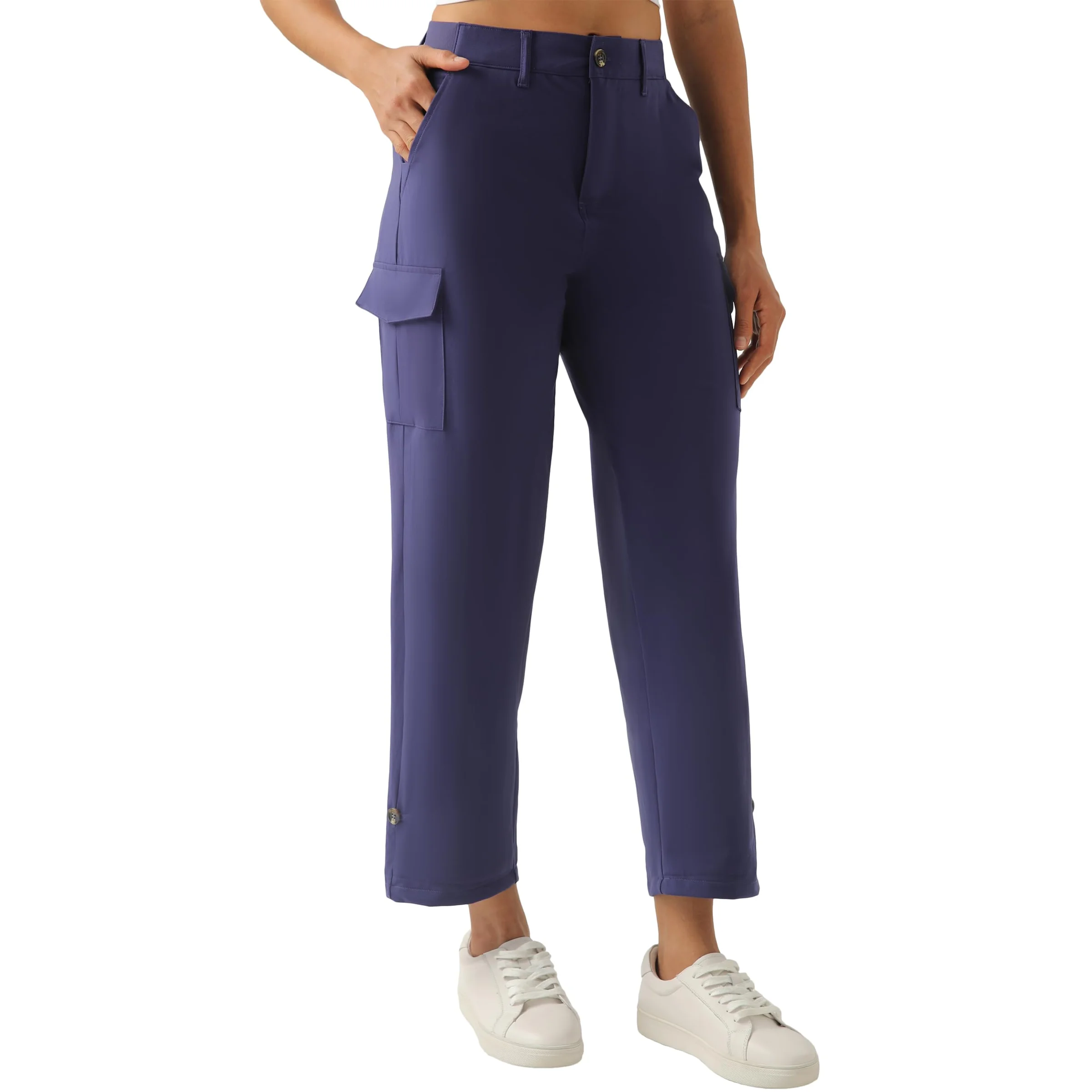 Pantalón capri cargo para senderismo mujer Xingpaozhe ligero con bolsillos