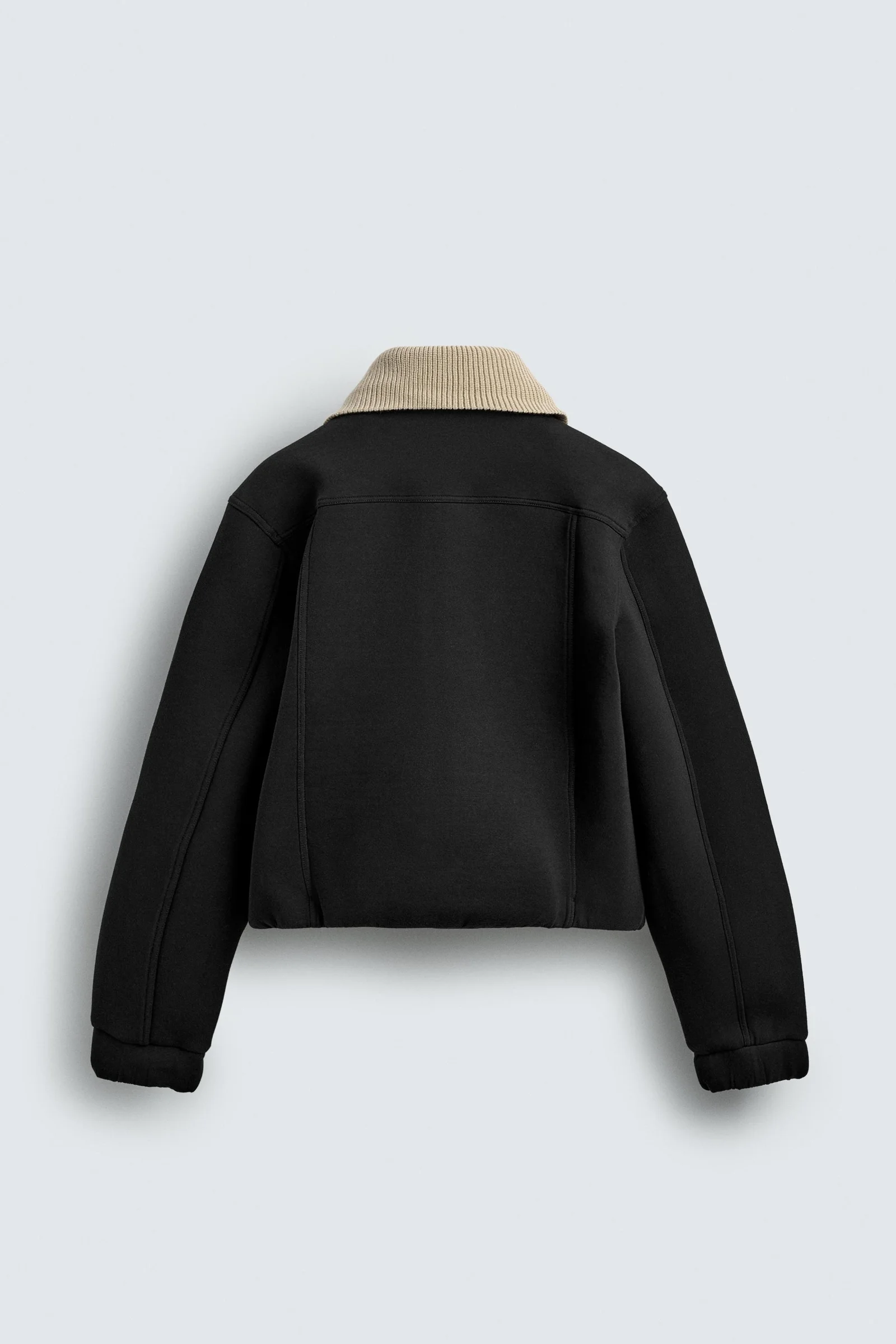 Cazadora Tecnica Cuello Contraste Zara