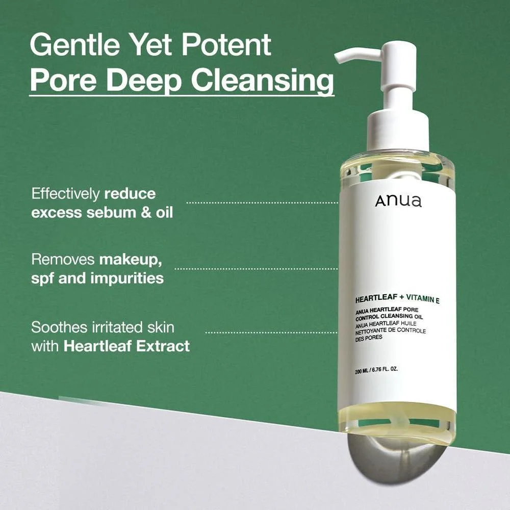 Dúo Doble Limpiador Heartleaf: Aceite Control de Poros y Espuma Quercetinol para Poros