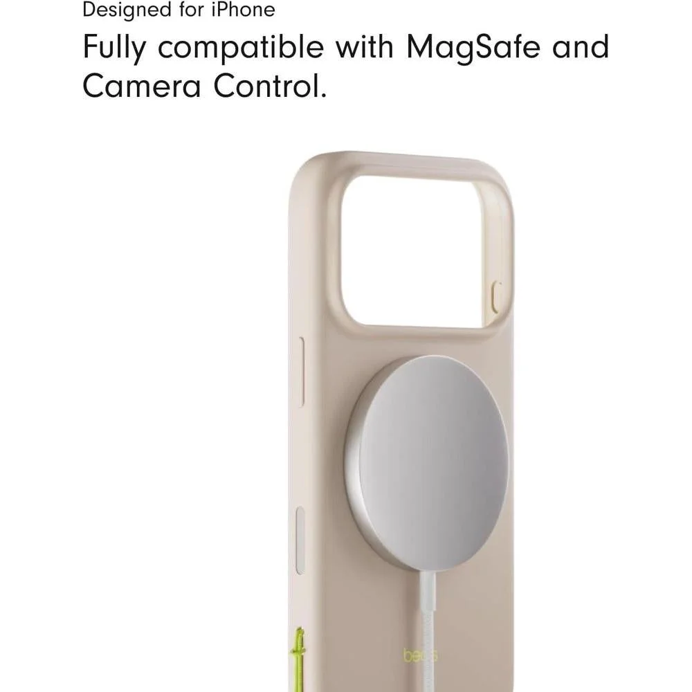 Funda Beats para iPhone 17 Pro Max con soporte, MagSafe, control de cámara, acabado mate y forro de microfibra, color piedra caliza