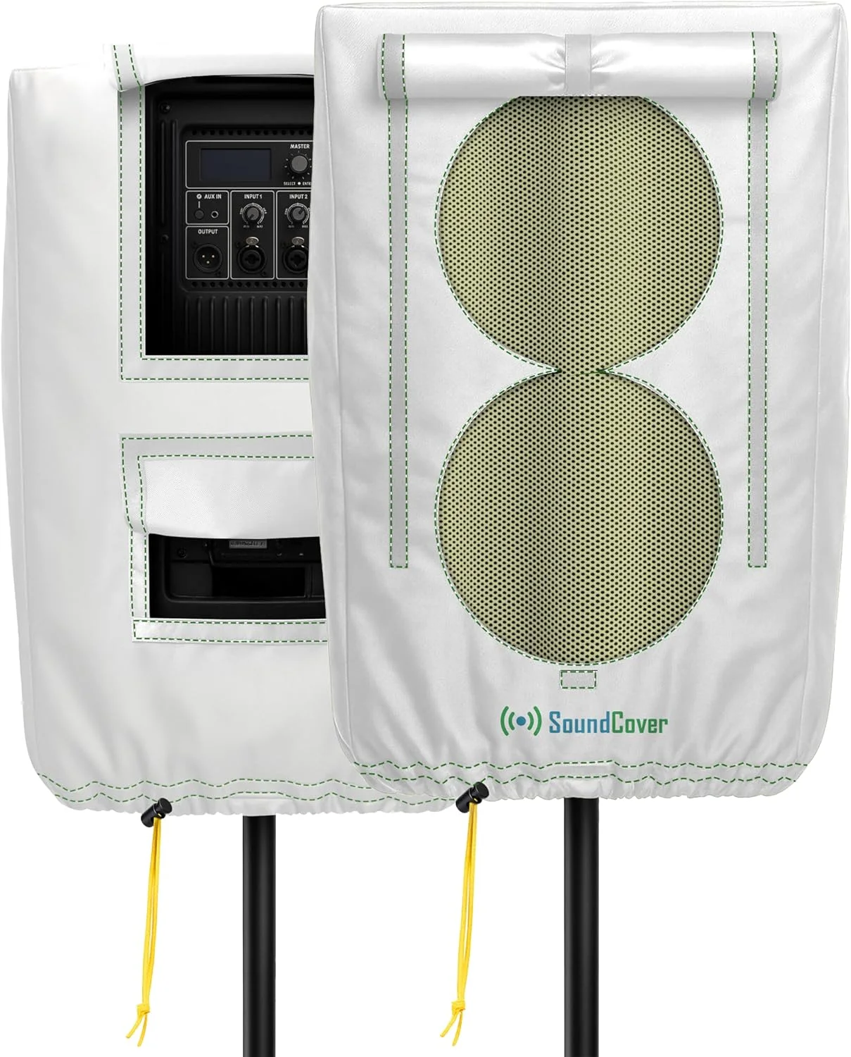 Funda protectora para parlante PA/DJ de 10" SoundCover 600D con SoundFlap blanco
