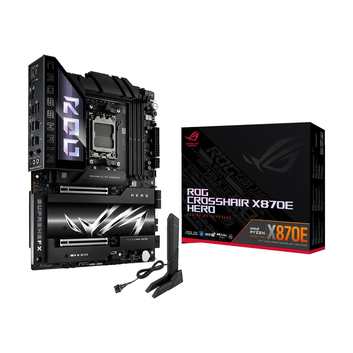 Placa Madre ASUS ROG Crosshair X870E Hero AMD X870E AM5 ATX