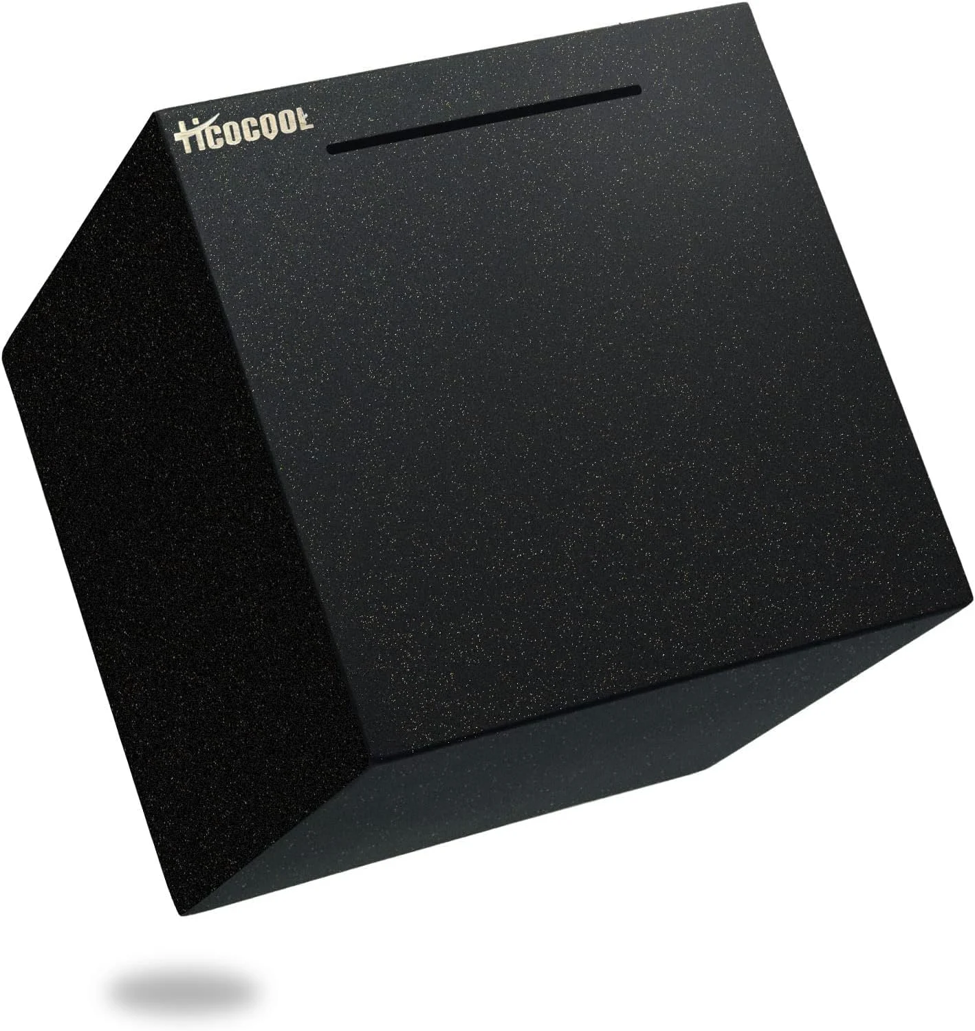 Alcancía Hicocool acero inoxidable negro 7.9 pulgadas