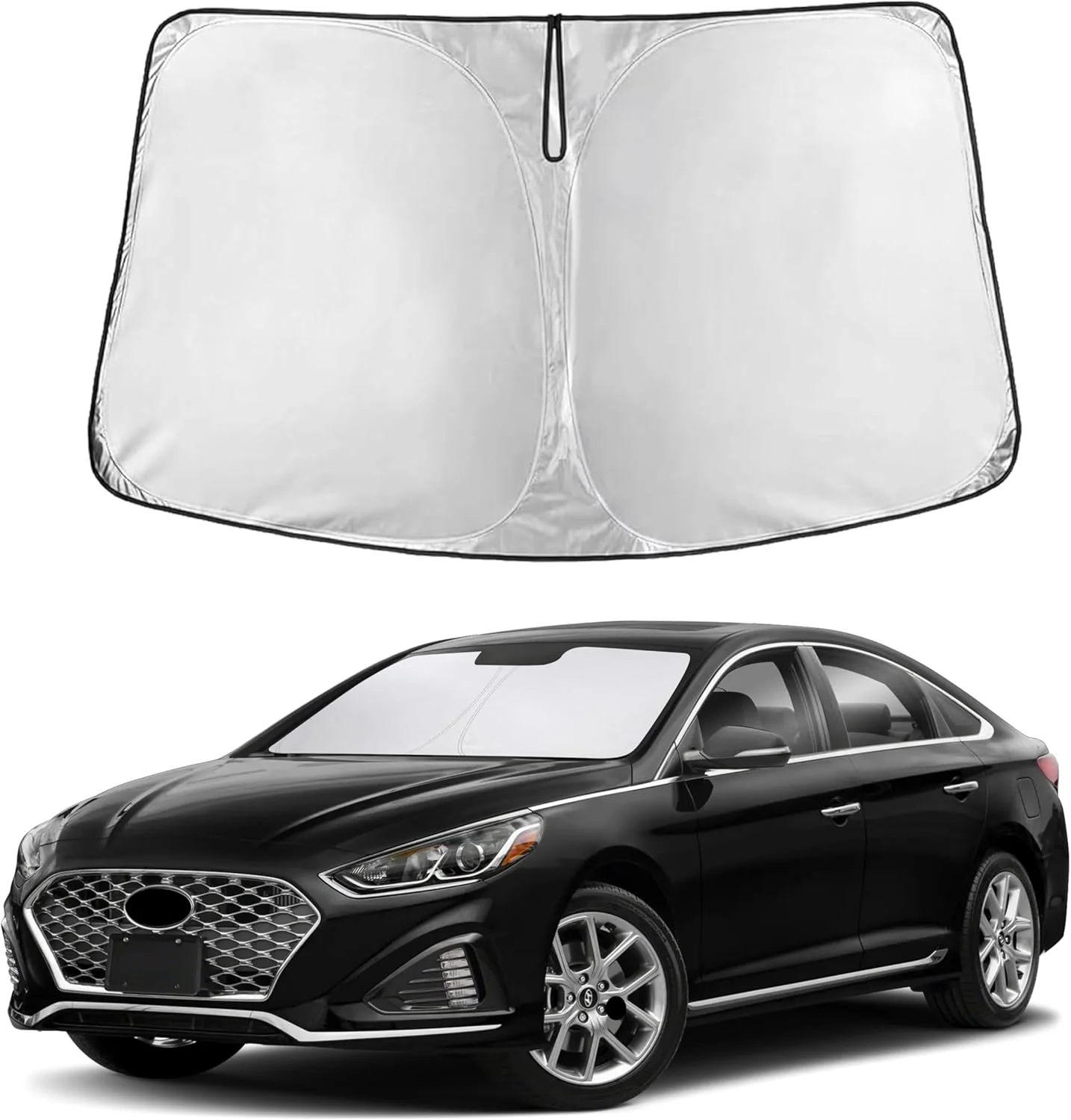 Parasol para parabrisas EcoNour compatible con Hyundai Sonata 2015-2019