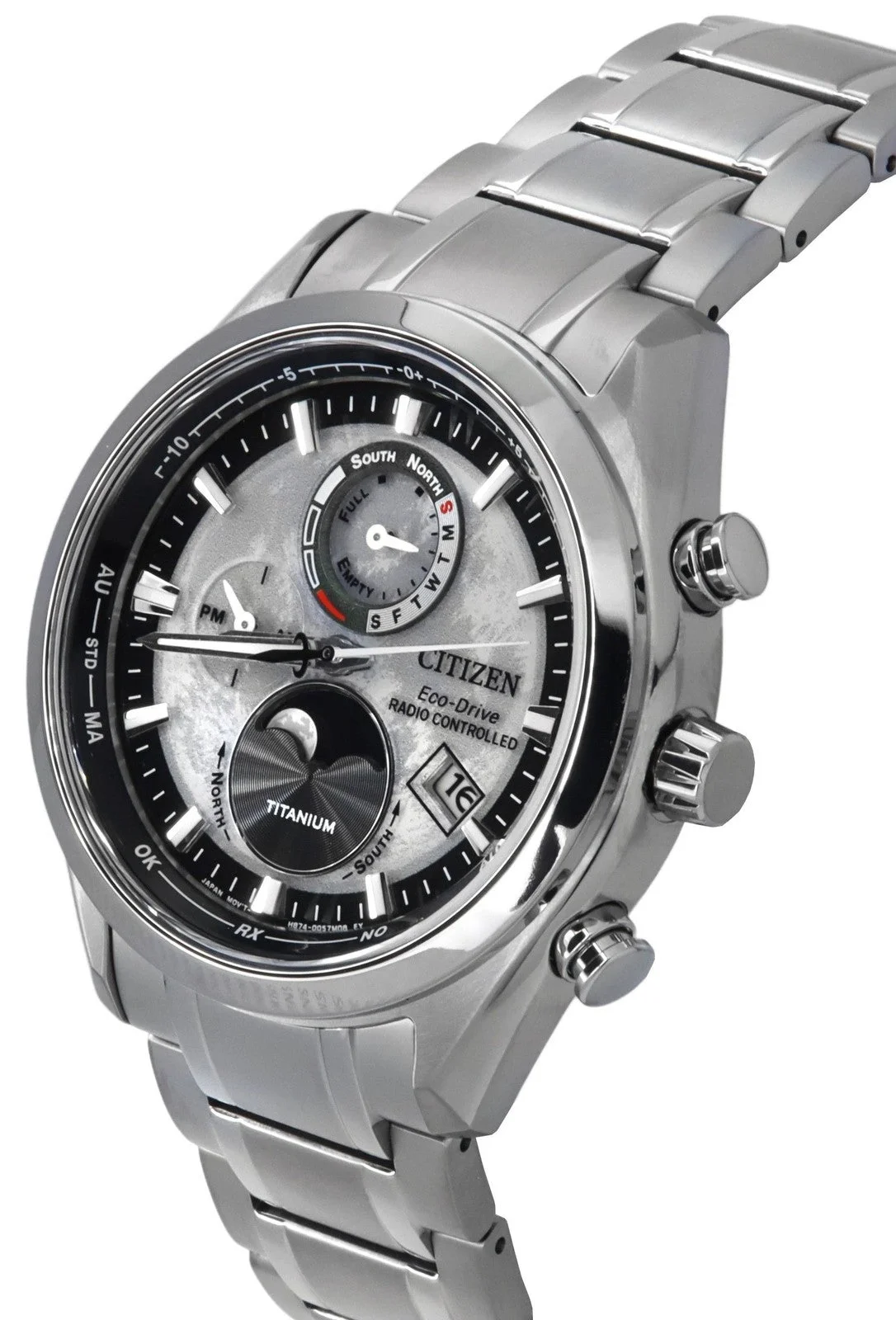 Citizen Eco-Drive Tsuki-Yomi A-T BY1010-81H Super Titanium Esfera Gris 43 mm