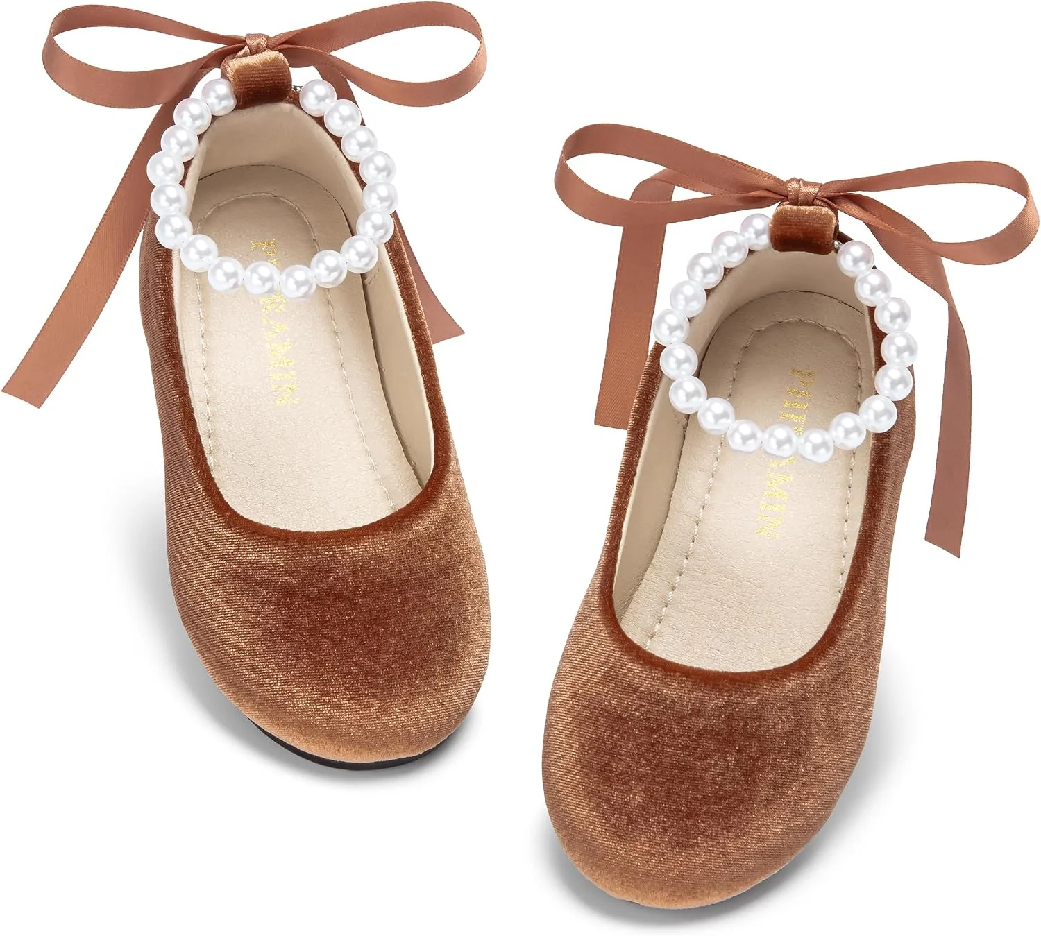 Zapatos Phiramin Niña Bailarina Perla con Correa para Fiesta