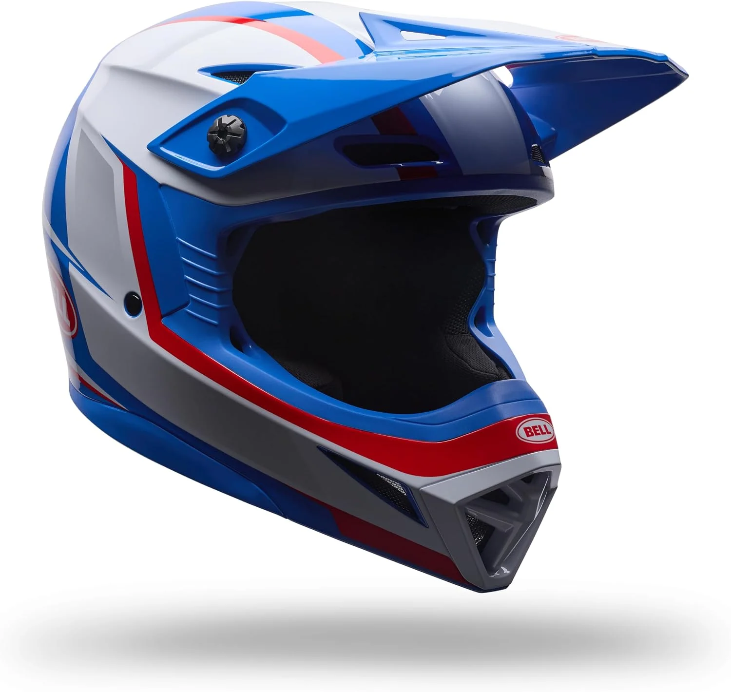 Casco Bell Youth MX-10 MIPS Dirt Bike Blanco/Rojo/Azul Talla Mediana