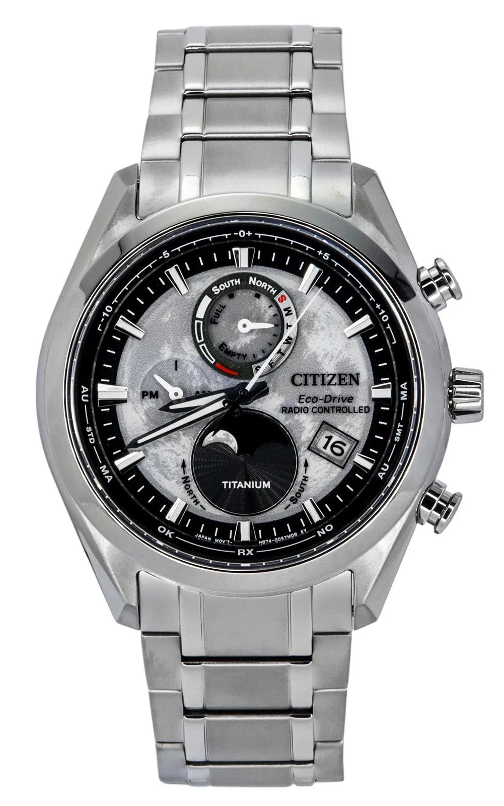 Citizen Eco-Drive Tsuki-Yomi A-T BY1010-81H Super Titanium Esfera Gris 43 mm